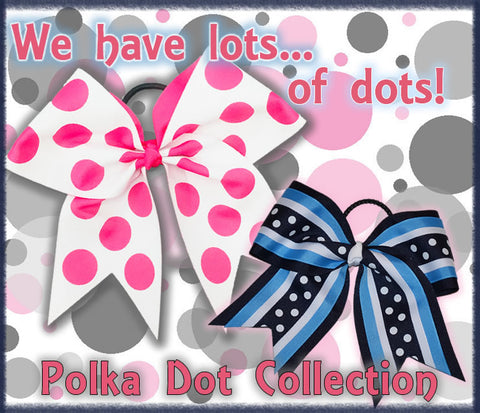 Polka Dots Cheer Bows Collection