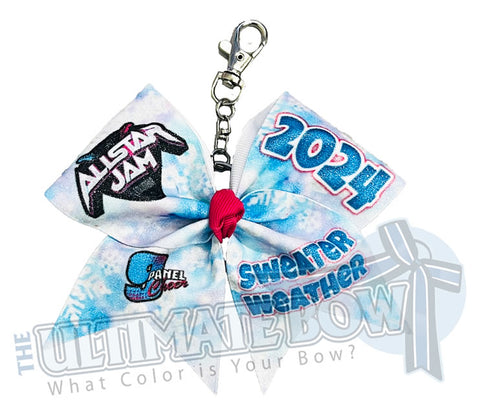 9 Panel Special Event Bows | Allstar Jam Cheer Competition | Columbia, SC | January 2024 | Event Keychain Bow