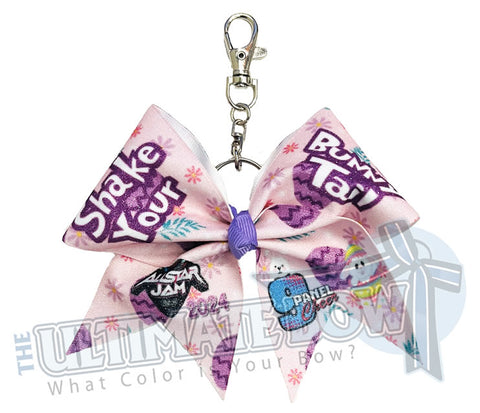 9 Panel Special Event Bows | Allstar Jam Cheer Competition | Concord, NC | March 2024 | Event Keychain Bow