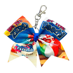CDE Cheer 4 Charity (C4C) Hit Zero at the Beach 2026 Exclusive Event Keychain on a white background