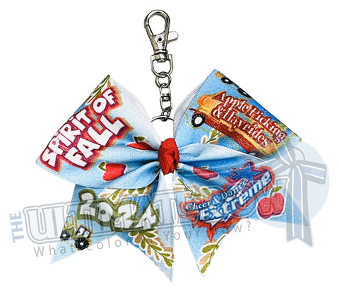 CDE Spirit of Fall Cheer Bow | Fall Cheer Bow | Thanksgiving Cheer Bow | November 2024 | Keychain Bow