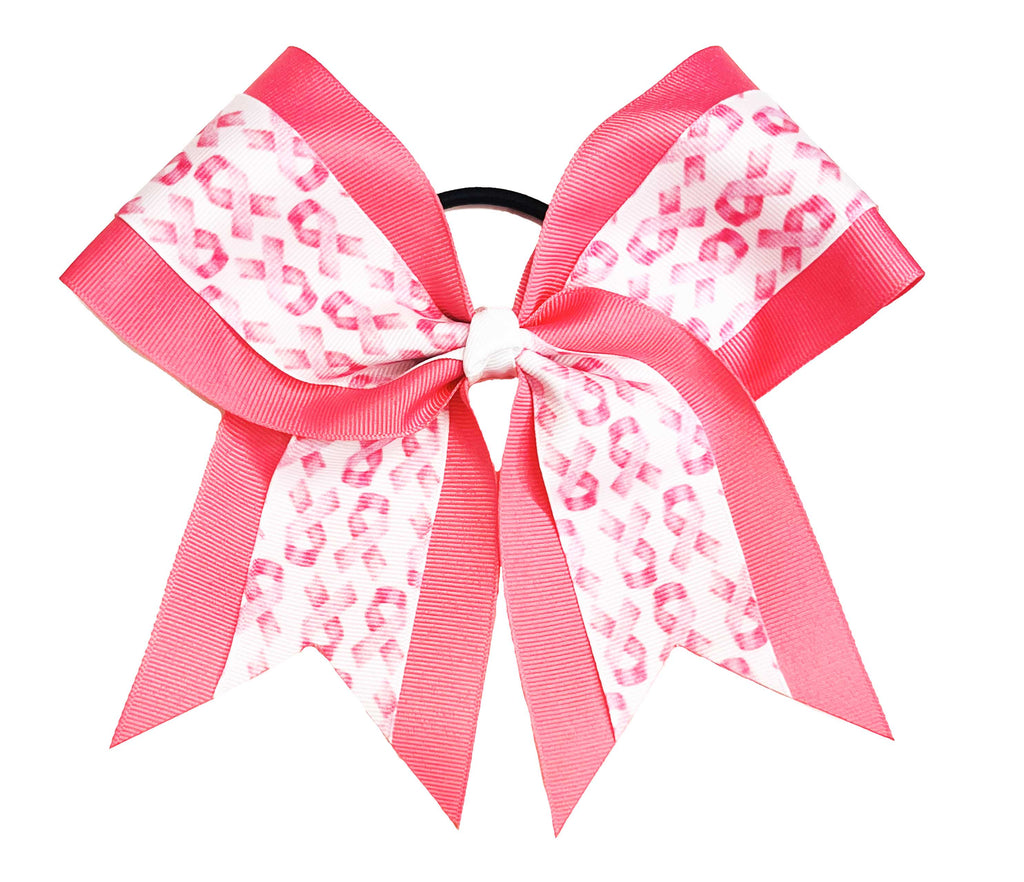 Breast Cancer Awareness Cheer Bow