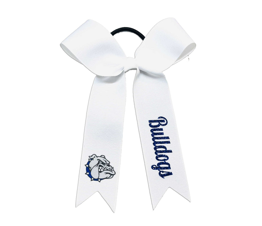 Collegiate Style Logo and Mascot Personzalized Cheer Bow