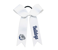 Collegiate Style Logo and Mascot Personzalized Cheer Bow