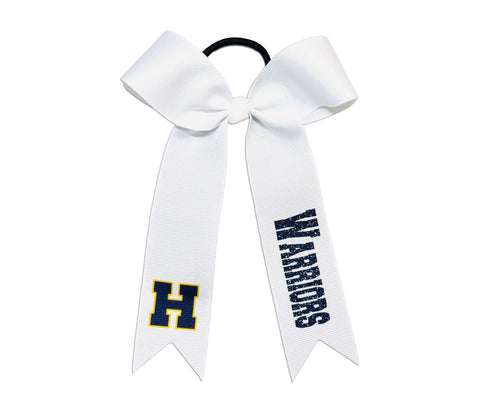 Collegiate Style Logo and Mascot Personzalized Cheer Bow