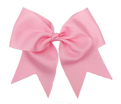 Large pink bow on a white background