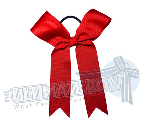 College Cheer Bows | Collegiate Cheer Bows | Plain Ribbon Cheer Bows | Red Cheer Bows