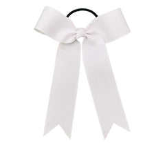 College Cheer Bows | Collegiate Cheer Bows | Plain Ribbon Cheer Bows | White Cheer Bows