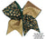 Glitter Cheetah Cheer Bow | Animal Print Cheer Bow