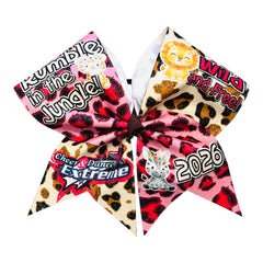 CDE - Rumble in the Jungle Big Glitter Cheer Bow - January 2026
