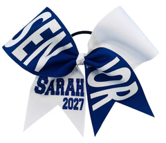 I Am A Senior Bow | Cheer Bow for Graduation and Softball Spirit