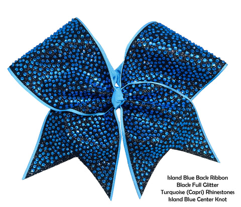 Full Glitter Rhinestone Penthouse Cheer Bow
