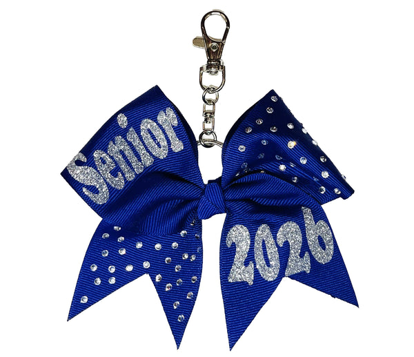 Senior Class Rhinestone Bow Key Chain | Class of 2026
