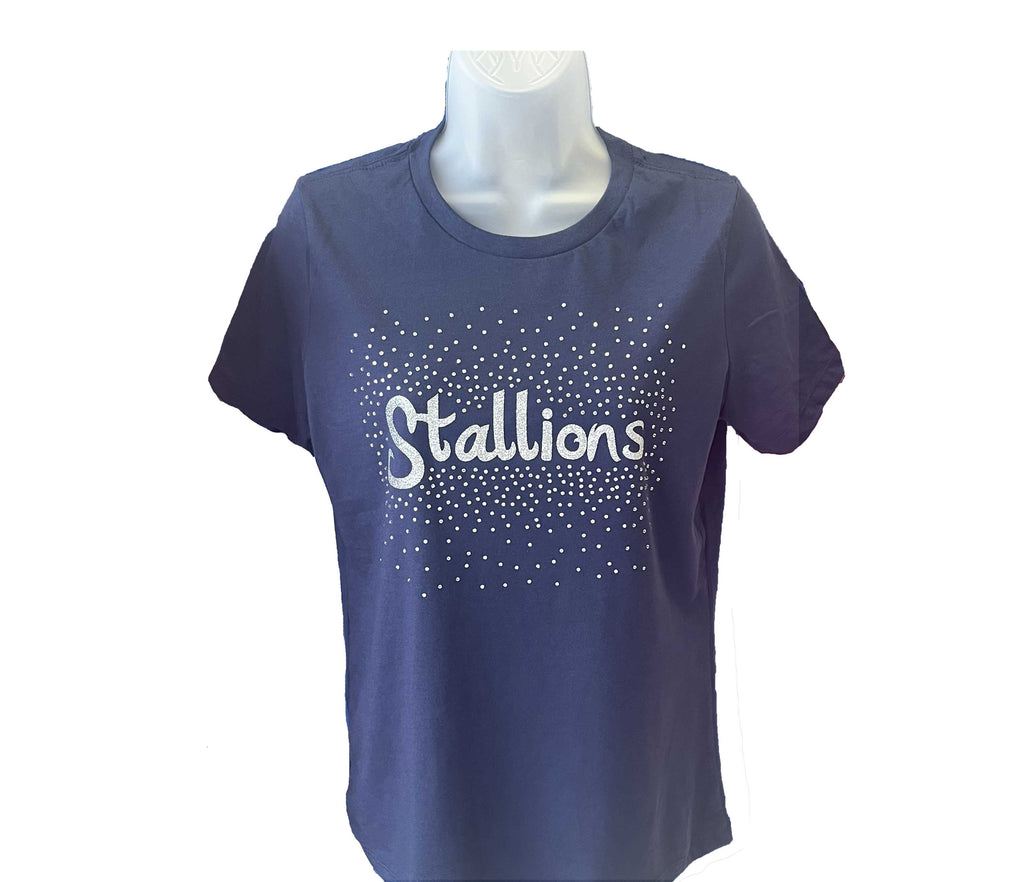Stallions Scoop T-Shirt and Tank | Glitter and Rhinestone T-Shirt
