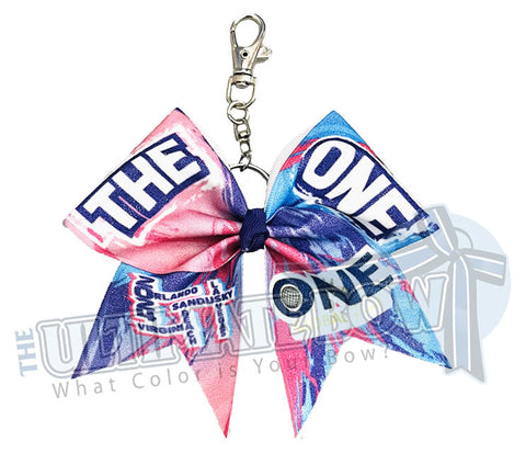 The ONE - Exclusive Event Glitter Key Chain Cheer Bow 2024