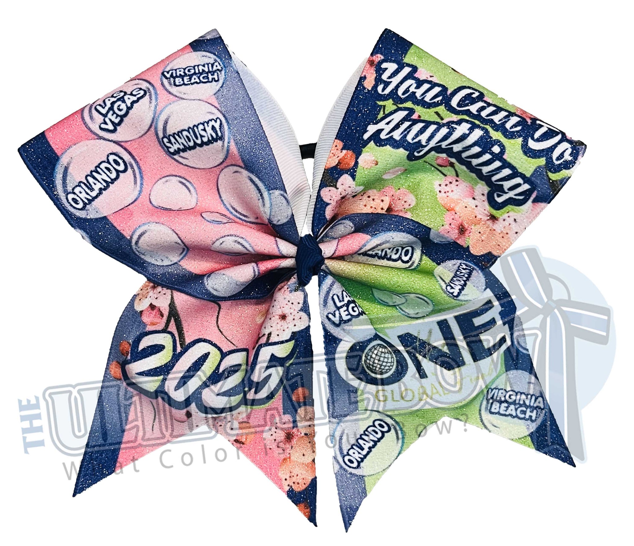 The ONE Cheer and Dance Finals Official Big Glitter Event Bow | The ONE 2025 | Only One can be the ONE!