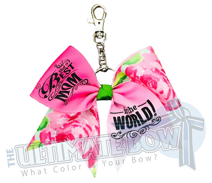 Celebrate Mother's Day Key Chain Bow | Mom Key Chain Bow | Mother's Day Gift | Mom Gift | Best Mom in the World