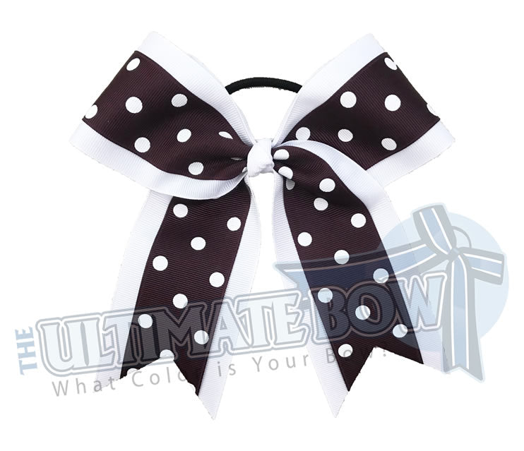 Big-dots-polka-dot-cheer-bow-white-maroon-cheer-bow-cheerleading