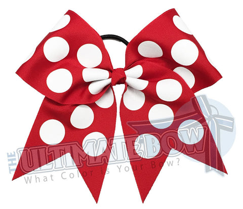 Big Glitter Polka Dots - Cheer Bow