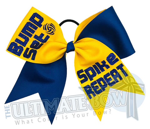 Bump Set Spike Repeat Volleyball Hair Bow