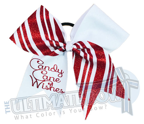 Candy Cane Wishes | Christmas Cheer Bow