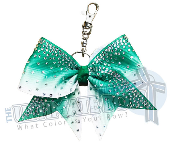 Glitter Bow Keychain Hair tie or Bow Holder