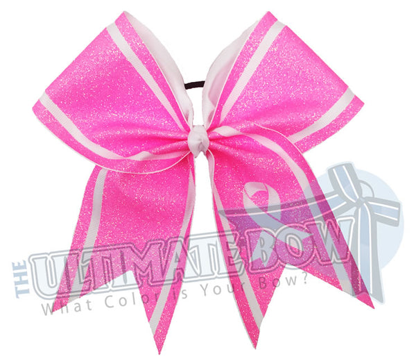 Breast Cancer Pink Bows / 15 Pieces, 20mm