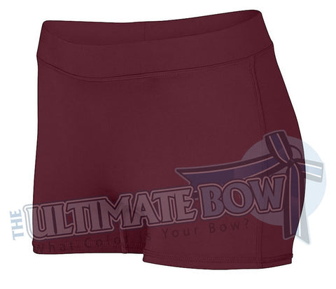 Ladies-Dare-Spandex-spanks-boy-cut-shorts-maroon-1232-Augusta-Sportswear-cheerleading-softball-soccer-volleyball-workout