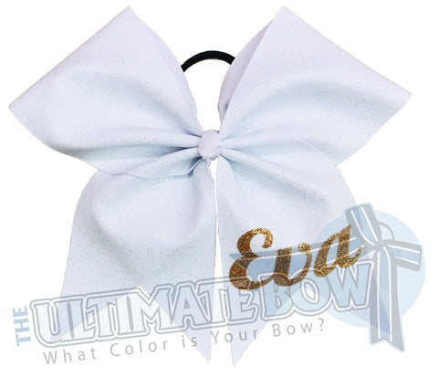 My Superior Glitter Bow | Personalized Cheer Bow | Personalized Softball Bow