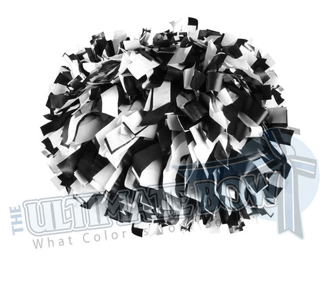 Cheerleader Poms | Pom Poms | Football Poms | Black and White Pom Poms | Cheer Poms | Pom Pons