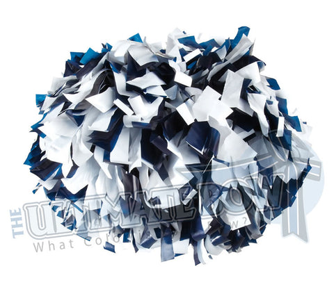 Cheerleader Poms | Pom Poms | Football Poms | Navy and White Pom Poms | Cheer Poms | Pom Pons