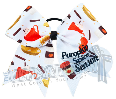 Pumpkin Spice Season Cheer Bow | Fall Cheer Bow | Halloween Cheer Bow | I Love Pumpkin Spice
