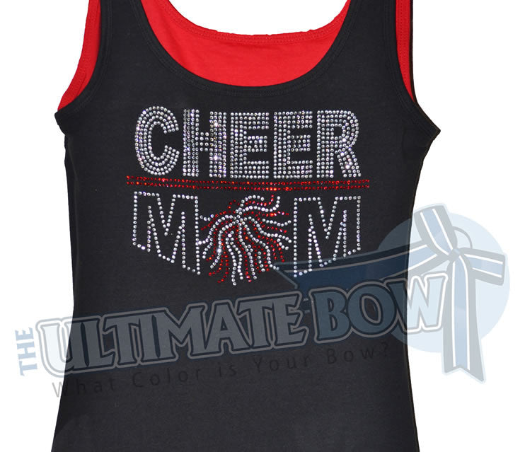 Rhinestone-cheer-mom-tank-top-red-black