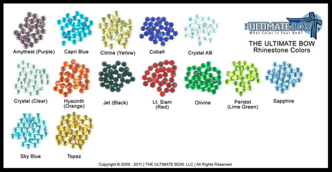 Rhinestone Rain Glitter Cheer Bow | Rhinestone Competition Cheer Bow