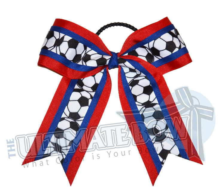 Soccer-balls-hair-bow-red-royal-blue-football
