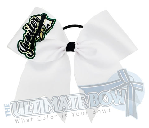 Sublimated Logo Loop Cheer Bow | Personalized Bow | Branded Cheer Bow
