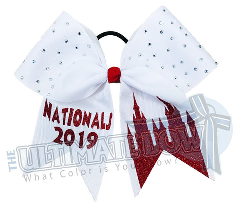 princess-castle-white-red-cinderella-disney-orlando-rhinestone-cheer-bow-2019