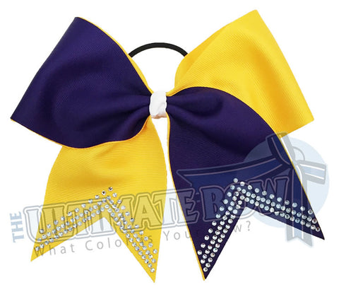 Superior-Rhinestone-V-white-purple-yellow-gold-softball-bow-rhinestone-bow-practice-bow-sideline-basketball-football-college-high-school-cheer-bow