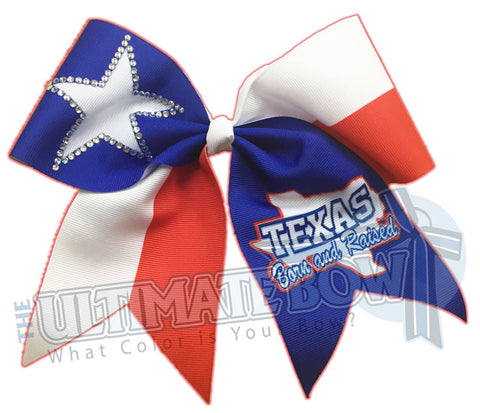 Texas Cheerleader - Born and Raised Cheer Bow