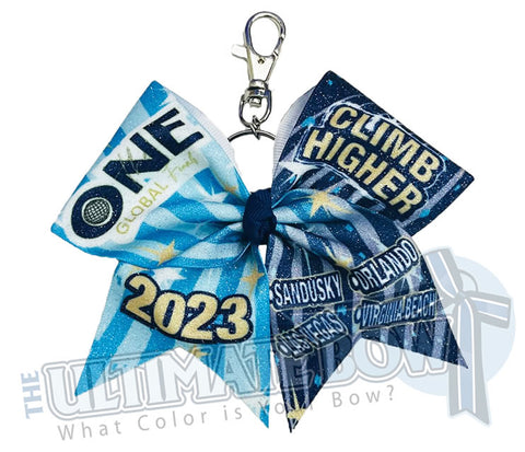 The ONE - Exclusive Event Glitter Key Chain Cheer Bow 2023 (10 Keychains)