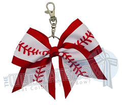 baseball key chain baseball mom keychain red baseball laces