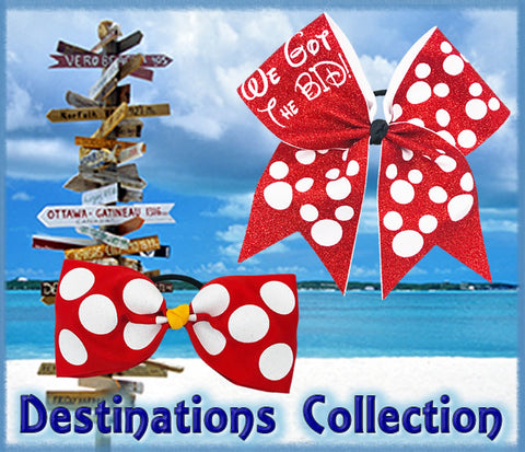 Destination Collection - Travel Cheer Bows
