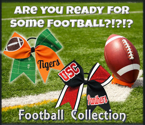 Football Collection - Cheer Bows