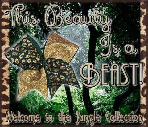 Jungle Collection - Animal Print Cheer Bows