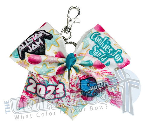 9 Panel Special Event Bows | Allstar Jam Cheer Competition | Concord, NC | December 2023 | Event Keychain Bow