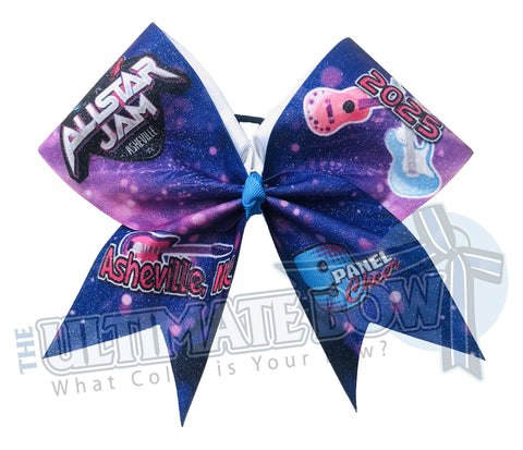 9 Panel Cheer - Allstar Jam Asheville Big Glitter Cheer Bow - February 2025