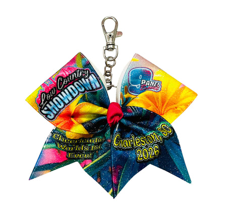 9 Panel Cheer - Low Country Chowdown Keychain Cheer Bow - March 2026