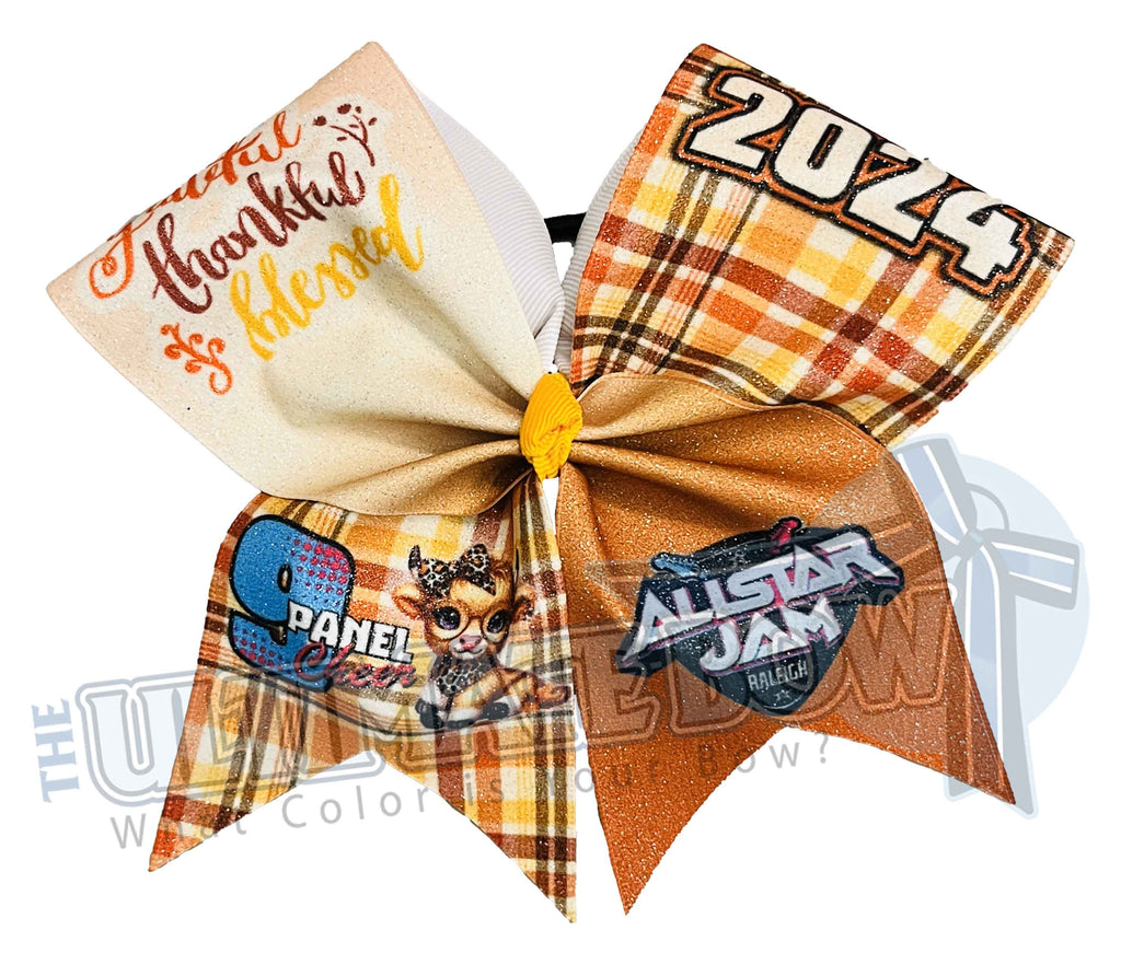 9 Panel Special Event Bows | All Star Jam Cheer Competition | Raleigh, NC | November 2024 | Event Keychain Bow