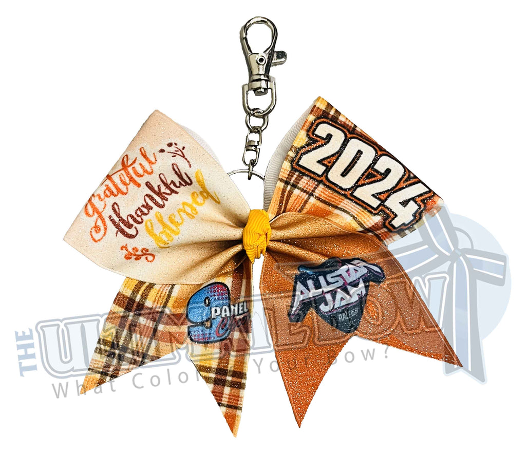 9 Panel Special Event Bows | All Star Jam Cheer Competition | Raleigh, NC | November 2024 | Event Keychain Bow