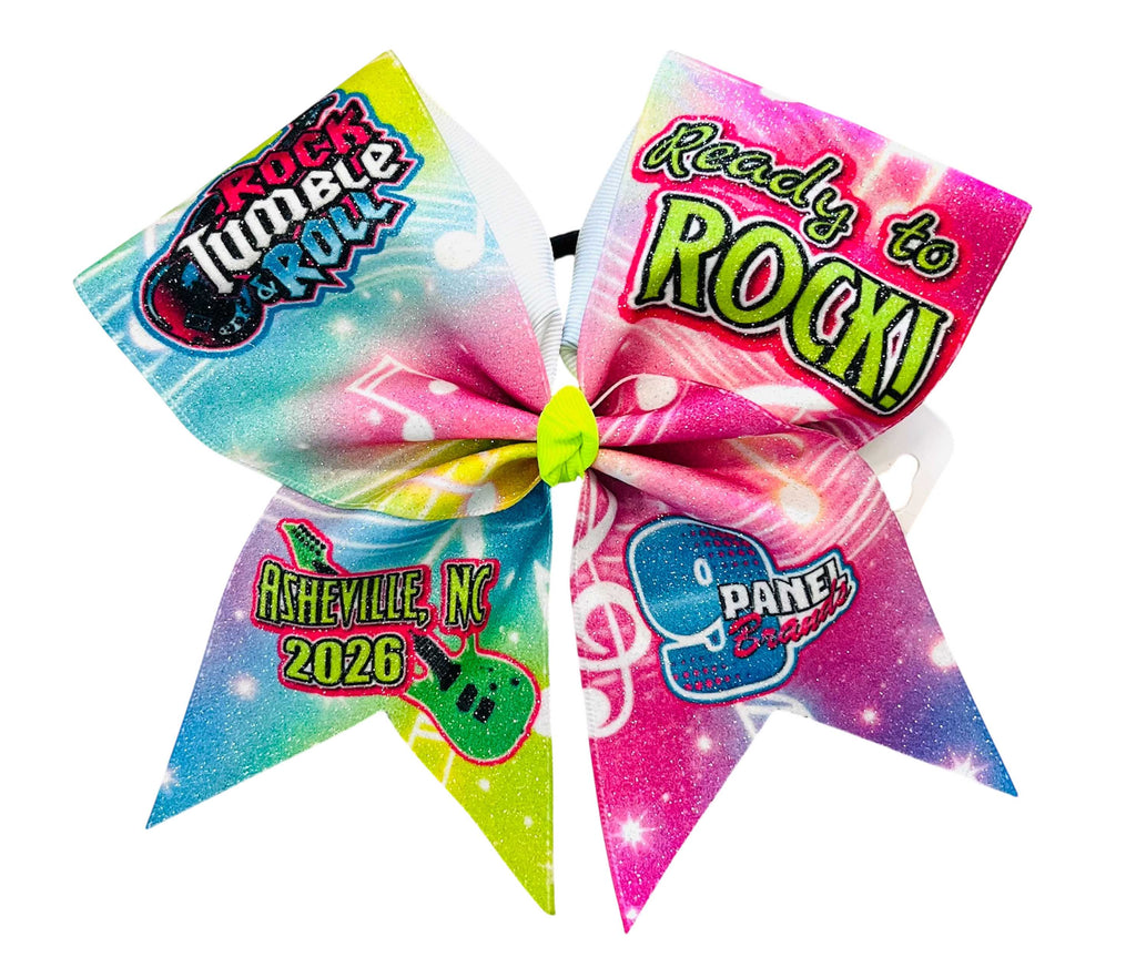 9 Panel Cheer - Rock Tumble and Roll Greensboro Cheer Bow - February 2026